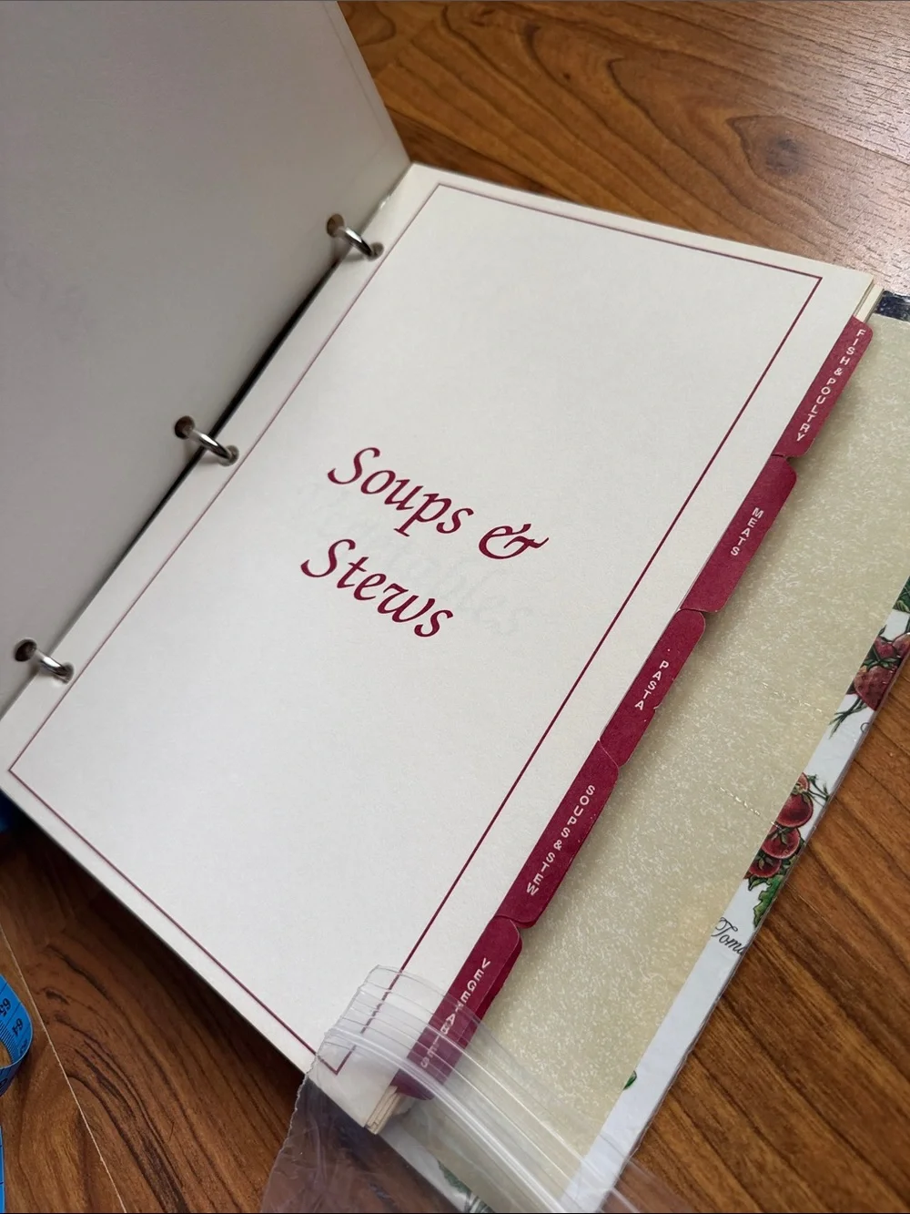 Recipes Recipe Organizer Notebook - Green and White Botanical Cover